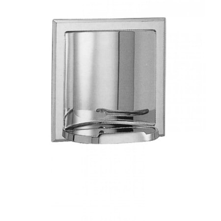 5.125 In. X 5.125 In. Chrome Plated Soap Dish